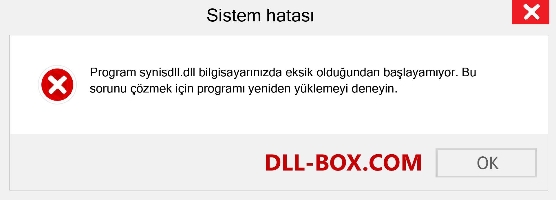 synisdll.dll dosyası eksik mi? Windows 7, 8, 10 için İndirin - Windows'ta synisdll dll Eksik Hatasını Düzeltin, fotoğraflar, resimler